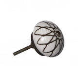 1.5" X 1.5" X 1.5" Ceramic Metal Multicolor 12 Pack Knob - Homeroots
