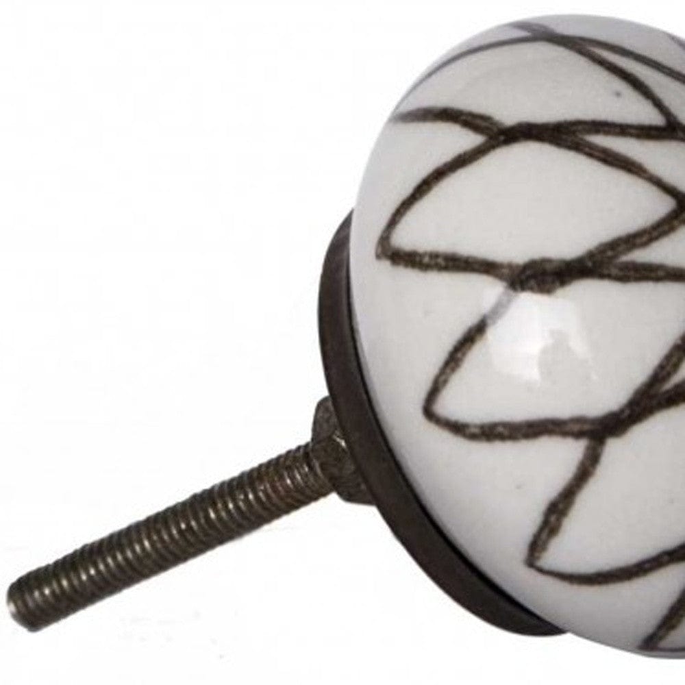 1.5" X 1.5" X 1.5" Ceramic Metal Multicolor 12 Pack Knob - Homeroots - Flyclothing LLC