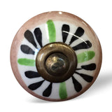1.5" X 1.5" X 1.5" Ceramic Metal Multicolor 12 Pack Knob - Homeroots