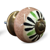 1.5" X 1.5" X 1.5" Ceramic Metal Multicolor 12 Pack Knob - Homeroots