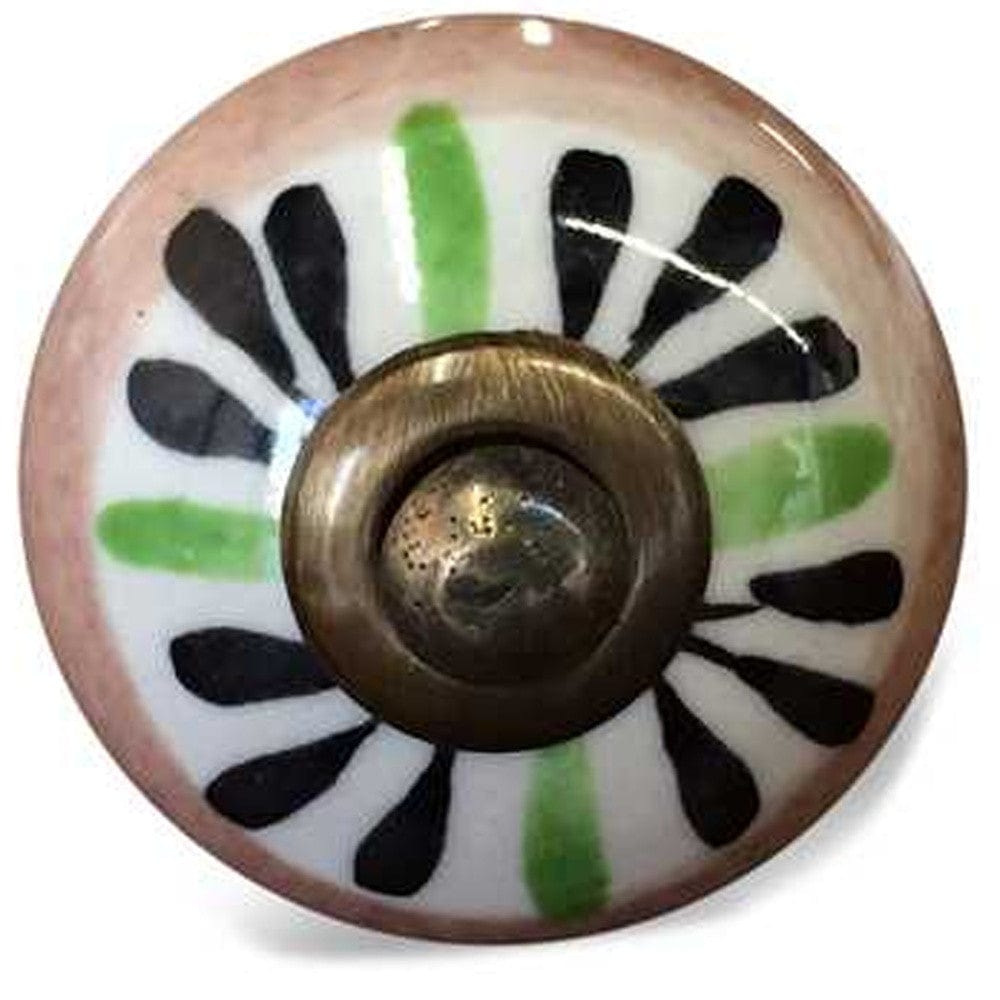 1.5" X 1.5" X 1.5" Ceramic Metal Multicolor 12 Pack Knob - Homeroots - Flyclothing LLC