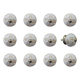 1.5" X 1.5" X 1.5" Ceramic Metal Multicolor 12 Pack Knob - Homeroots