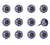 1.5" X 1.5" X 1.5" Ceramic Metal Multicolor 12 Pack Knob - Homeroots