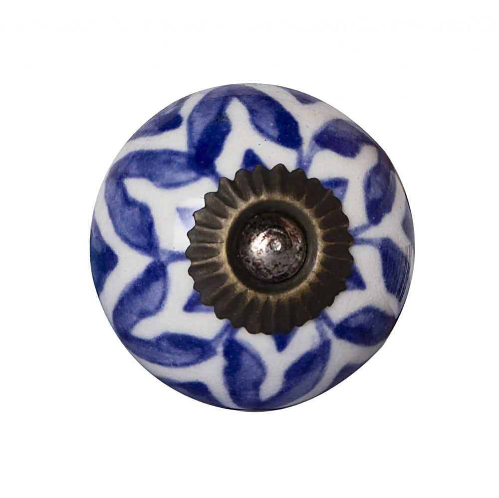 1.5" X 1.5" X 1.5" Ceramic Metal Multicolor 12 Pack Knob - Homeroots