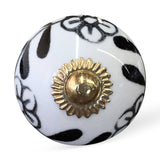 1.5" X 1.5" X 1.5" Ceramic Metal Multicolor 12 Pack Knob - Homeroots