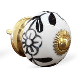 1.5" X 1.5" X 1.5" Ceramic Metal Multicolor 12 Pack Knob - Homeroots
