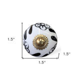 1.5" X 1.5" X 1.5" Ceramic Metal Multicolor 12 Pack Knob - Homeroots - Flyclothing LLC