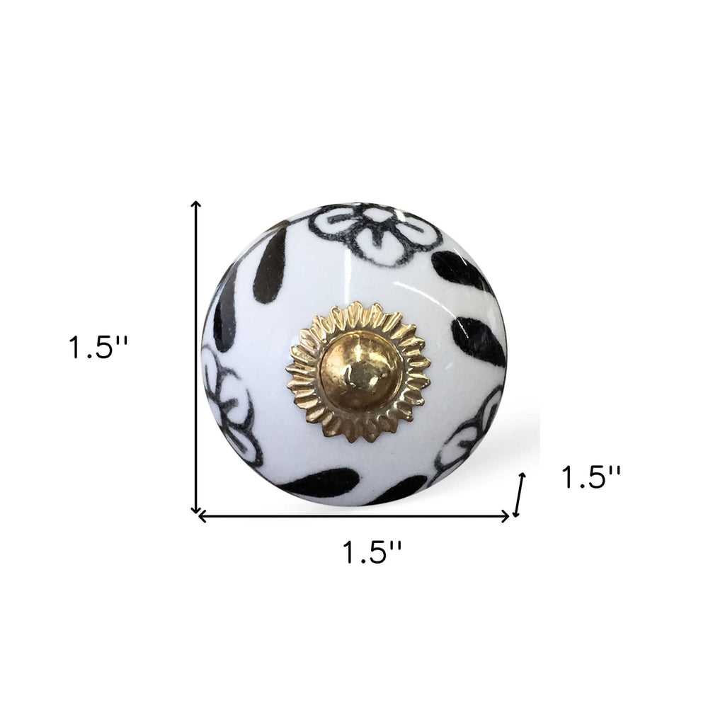 1.5" X 1.5" X 1.5" Ceramic Metal Multicolor 12 Pack Knob - Homeroots - Flyclothing LLC