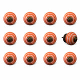 1.5" X 1.5" X 1.5" Ceramic Metal Multicolor 12 Pack Knob - Homeroots