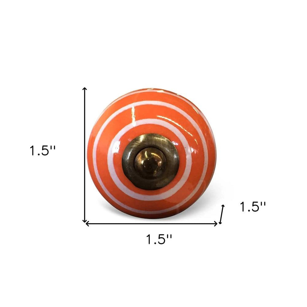 1.5" X 1.5" X 1.5" Ceramic Metal Multicolor 12 Pack Knob - Homeroots - Flyclothing LLC