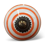 1.5" X 1.5" X 1.5" Ceramic Metal Multicolor 12 Pack Knob - Homeroots