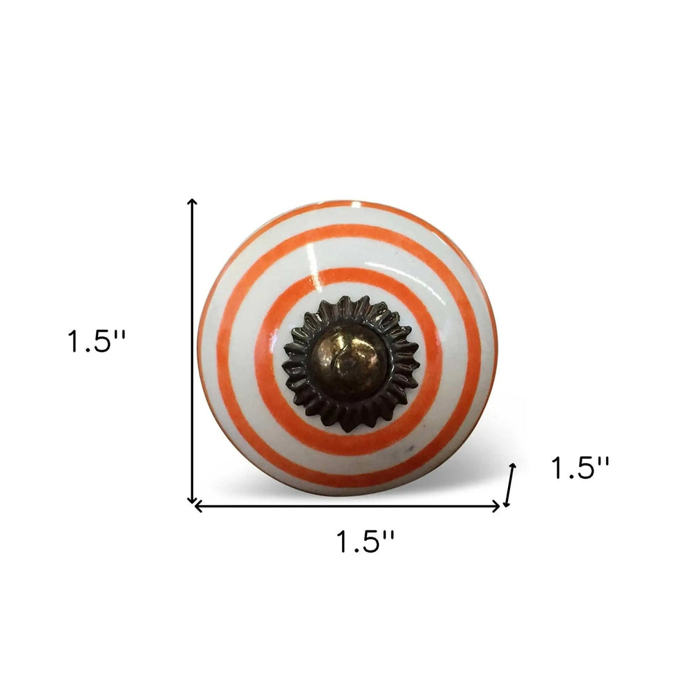1.5" X 1.5" X 1.5" Ceramic Metal Multicolor 12 Pack Knob - Homeroots - Flyclothing LLC