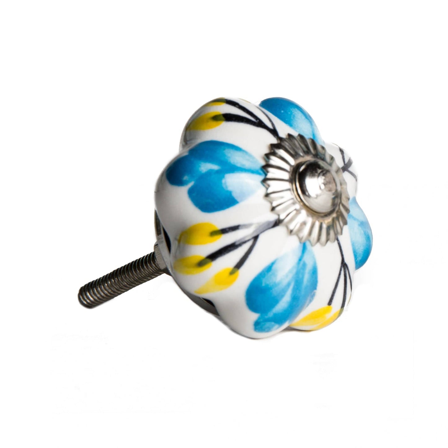 1.5" X 1.5" X 1.5" Ceramic Metal Multicolor 8 Pack Knob - Homeroots - Flyclothing LLC