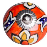 1.5" X 1.5" X 1.5" Ceramic Metal Multicolor 8 Pack Knob - Homeroots