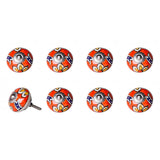 1.5" X 1.5" X 1.5" Ceramic Metal Multicolor 8 Pack Knob - Homeroots - Flyclothing LLC