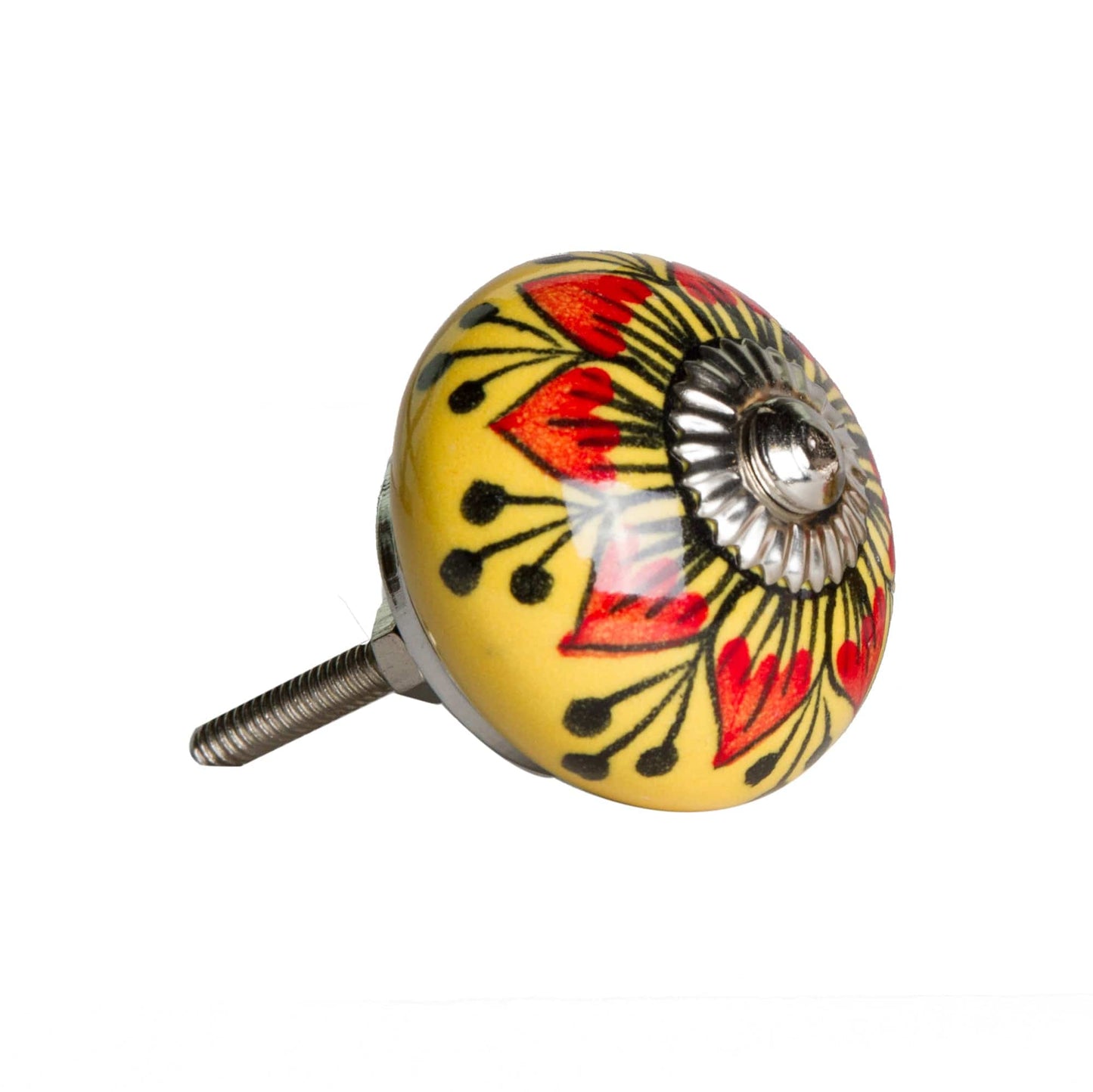 1.5" X 1.5" X 1.5" Ceramic Metal Multicolor 8 Pack Knob - Homeroots - Flyclothing LLC