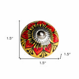 1.5" X 1.5" X 1.5" Ceramic Metal Multicolor 8 Pack Knob - Homeroots - Flyclothing LLC