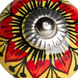 1.5" X 1.5" X 1.5" Ceramic Metal Multicolor 8 Pack Knob - Homeroots