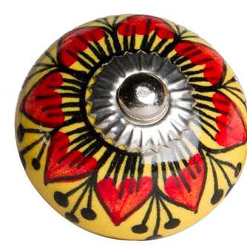 1.5" X 1.5" X 1.5" Ceramic Metal Multicolor 8 Pack Knob - Homeroots - Flyclothing LLC