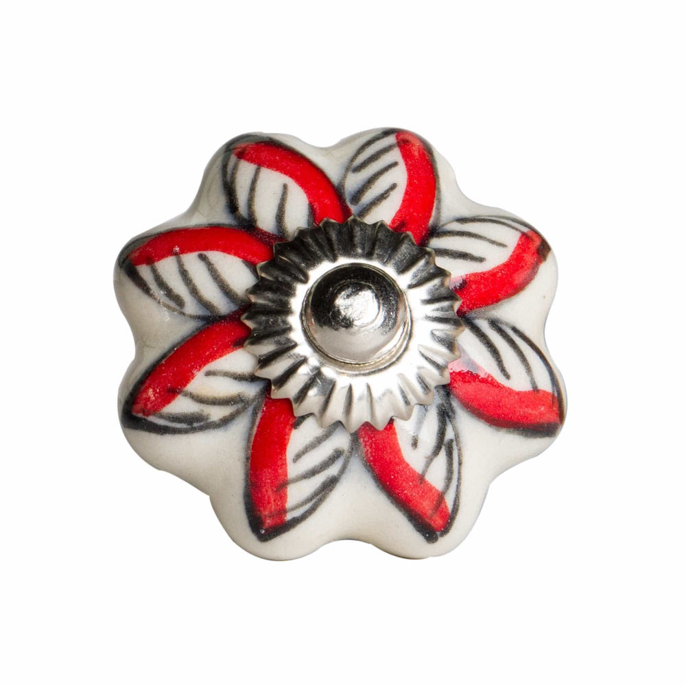 1.5" X 1.5" X 1.5" Ceramic Metal Multicolor 8 Pack Knob - Homeroots