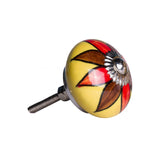 1.5" X 1.5" X 1.5" Ceramic Metal Multicolor 8 Pack Knob - Homeroots