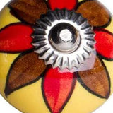 1.5" X 1.5" X 1.5" Ceramic Metal Multicolor 8 Pack Knob - Homeroots