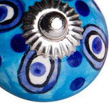 1.5" X 1.5" X 1.5" Ceramic Metal Multicolor 8 Pack Knob - Homeroots