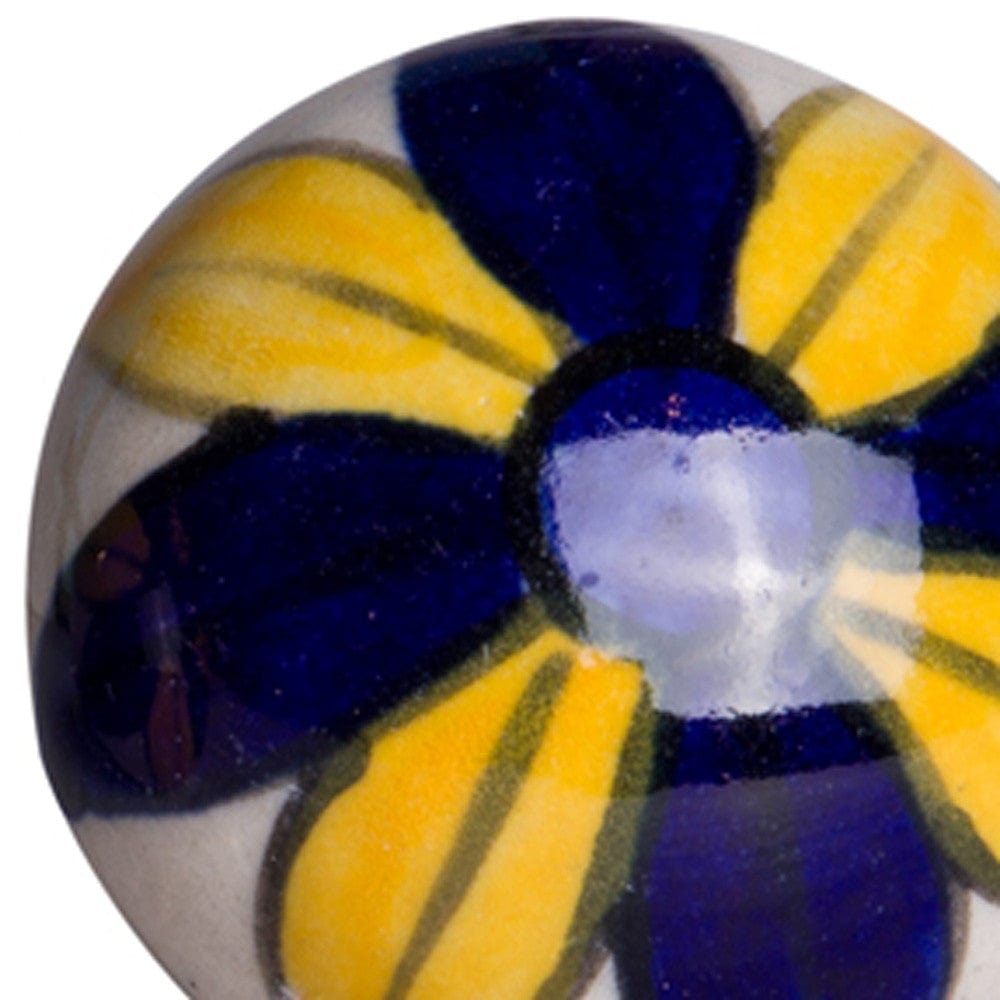 1.5" X 1.5" X 1.5" Ceramic Metal Multicolor 8 Pack Knob - Homeroots - Flyclothing LLC