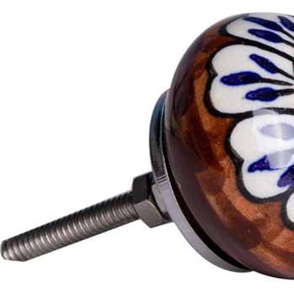 1.5" X 1.5" X 1.5" Ceramic Metal Multicolor 8 Pack Knob - Homeroots - Flyclothing LLC