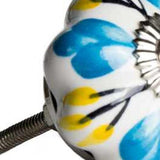 1.5" X 1.5" X 1.5" Ceramic Metal Multicolor 12 Pack Knob - Homeroots