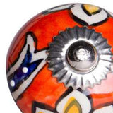 1.5" X 1.5" X 1.5" Ceramic Metal Multicolor 12 Pack Knob - Homeroots