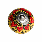 1.5" X 1.5" X 1.5" Ceramic Metal Multicolor 12 Pack Knob - Homeroots