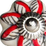1.5" X 1.5" X 1.5" Ceramic Metal Multicolor 12 Pack Knob - Homeroots