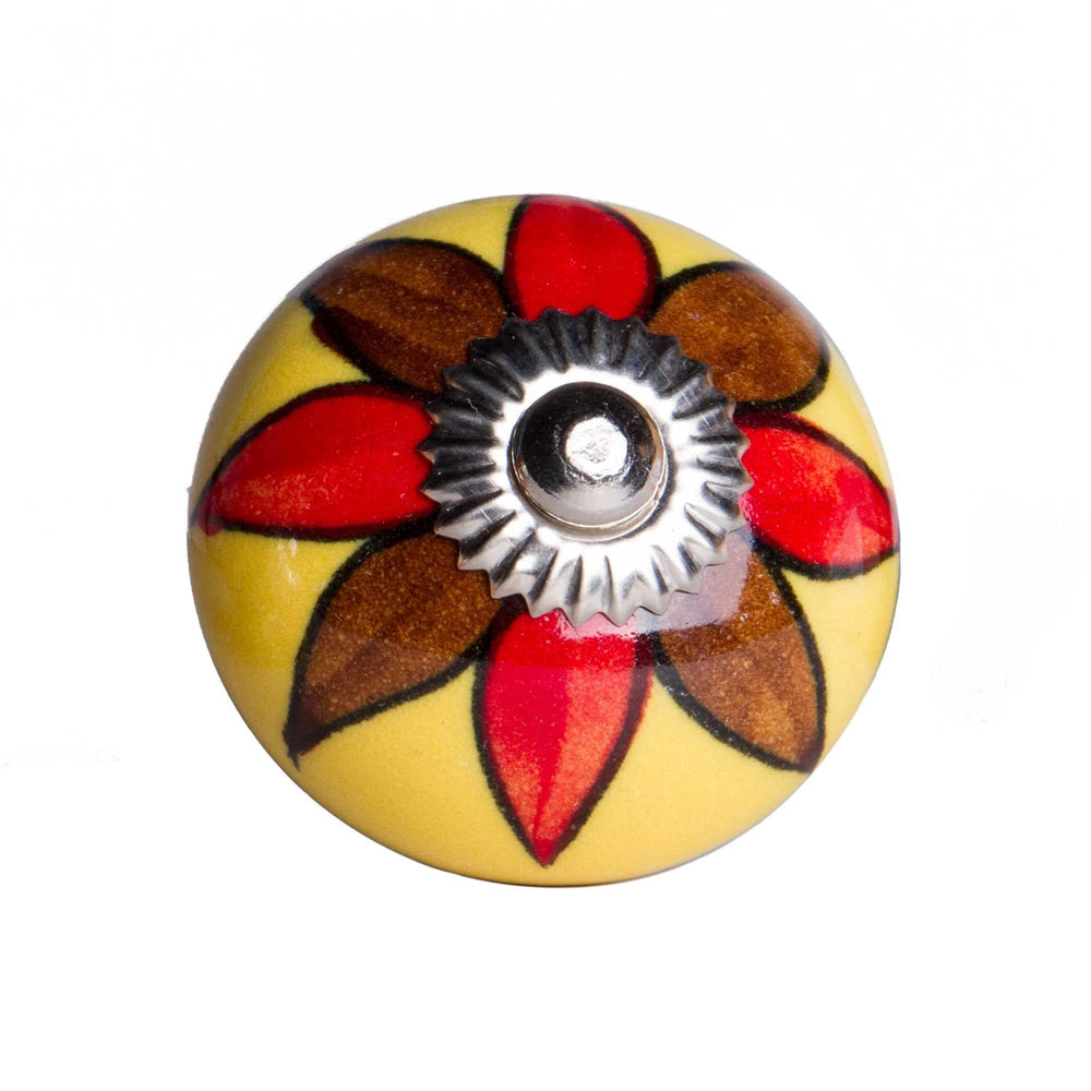 1.5" X 1.5" X 1.5" Ceramic Metal Multicolor 12 Pack Knob - Homeroots