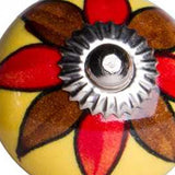 1.5" X 1.5" X 1.5" Ceramic Metal Multicolor 12 Pack Knob - Homeroots