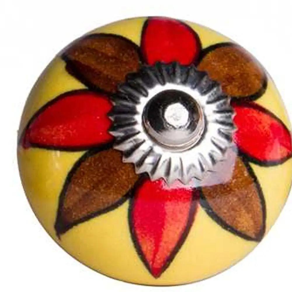 1.5" X 1.5" X 1.5" Ceramic Metal Multicolor 12 Pack Knob - Homeroots - Flyclothing LLC