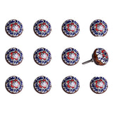 1.5" X 1.5" X 1.5" Ceramic Metal Multicolor 12 Pack Knob - Homeroots - Flyclothing LLC