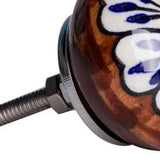 1.5" X 1.5" X 1.5" Ceramic Metal Multicolor 12 Pack Knob - Homeroots