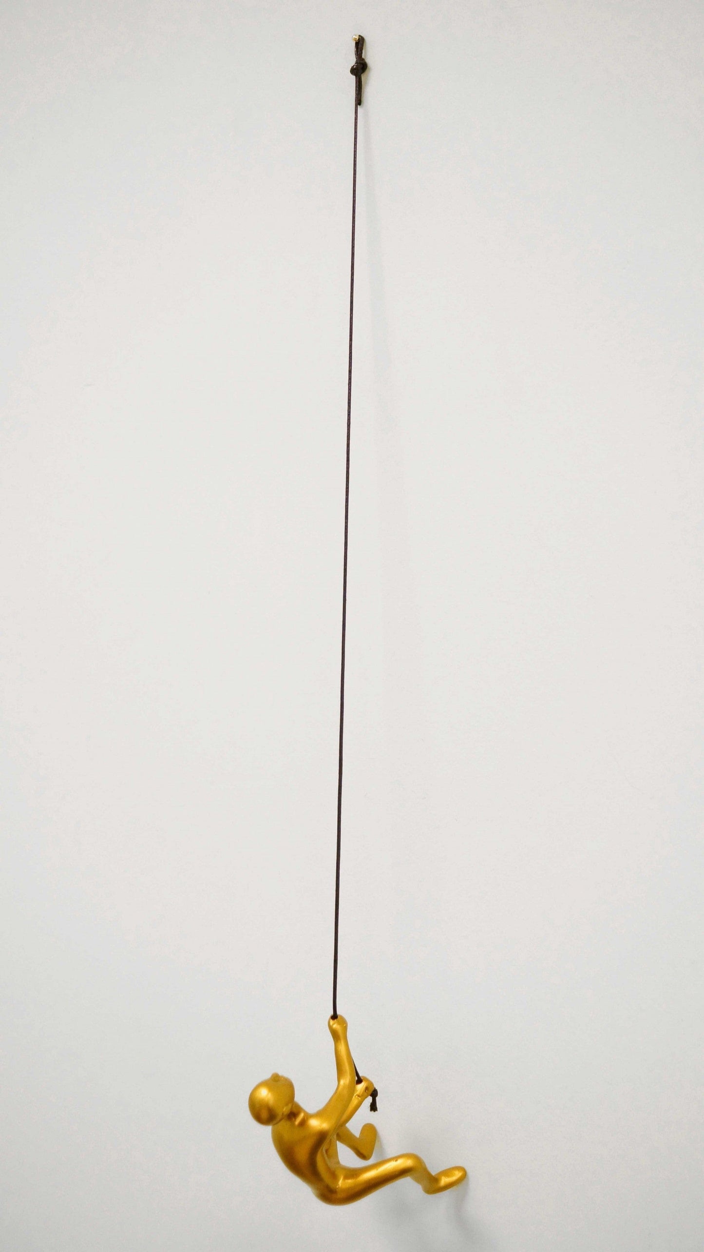 6" Gold Unique Climbing Man With Rope Wall Art - Homeroots - Flyclothing LLC