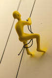 6" Yellow Unique Climbing Man With Rope Wall Art - Homeroots - Flyclothing LLC