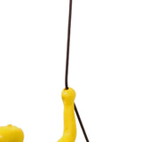 6" Yellow Unique Climbing Man With Rope Wall Art - Homeroots