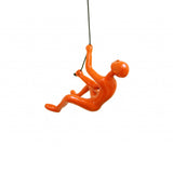6" Orange Unique Climbing Man Wall Art - Homeroots