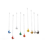 Set of Nine 6" White Black Gold Silver and Rainbow Climbing Man Resin Wall Decor - Homeroots