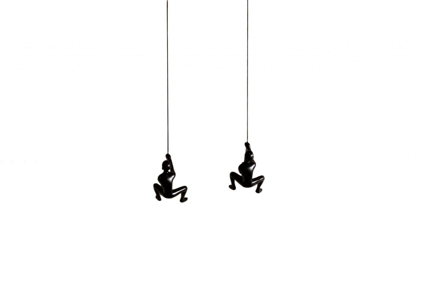 Set Of Two 6" Black Unique Climbing Men Wall Art - Homeroots - Flyclothing LLC