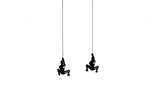 Set Of Two 6" Black Unique Climbing Men Wall Art - Homeroots - Flyclothing LLC