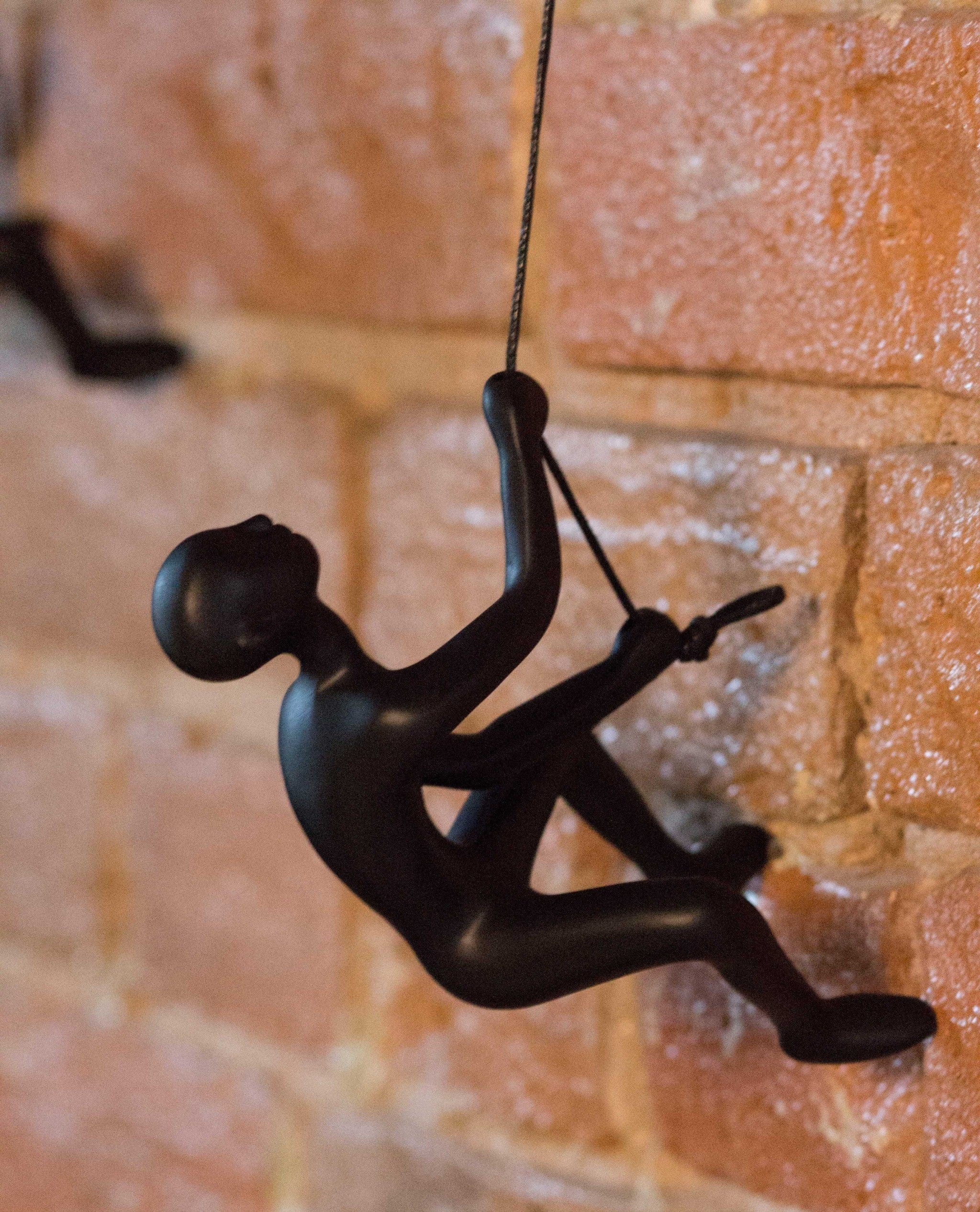 Set Of Two 6" Black Unique Climbing Men Wall Art - Homeroots - Flyclothing LLC