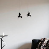 Set Of Two 6" Black Unique Climbing Men Wall Art - Homeroots - Flyclothing LLC