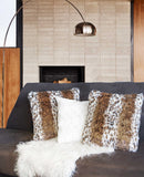 18" X 18" X 5" Acrylic Plush Polyester Polyfill Lynx 2 Pack Pillow - Homeroots - Flyclothing LLC