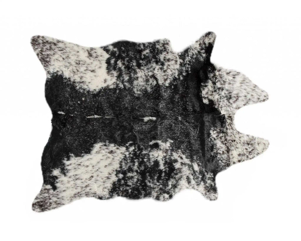 S&P Black White Animal Print Area Rug - Homeroots - Flyclothing LLC