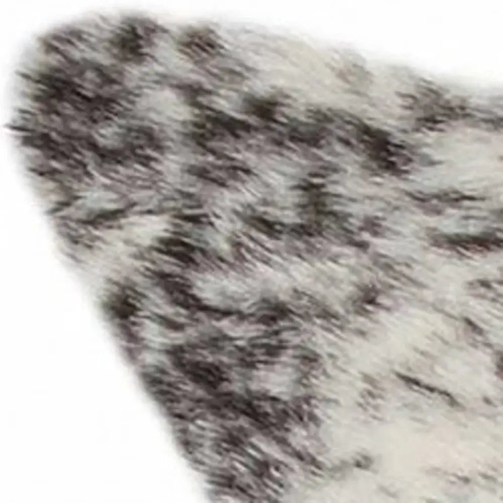 S&P Black White Animal Print Area Rug - Homeroots - Flyclothing LLC